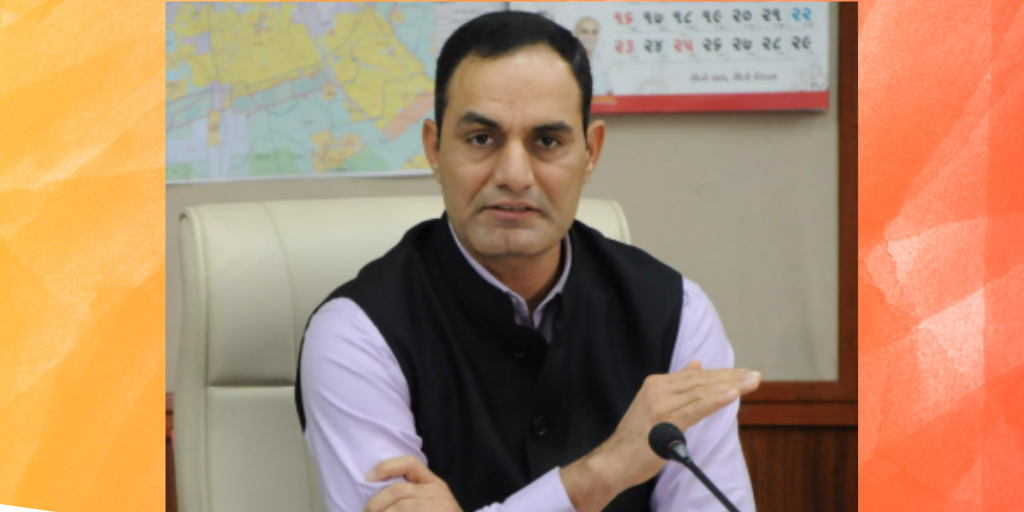 Ahmedabad Municipal Commissioner Vijay Nehra was replaced by Mukesh Kumar