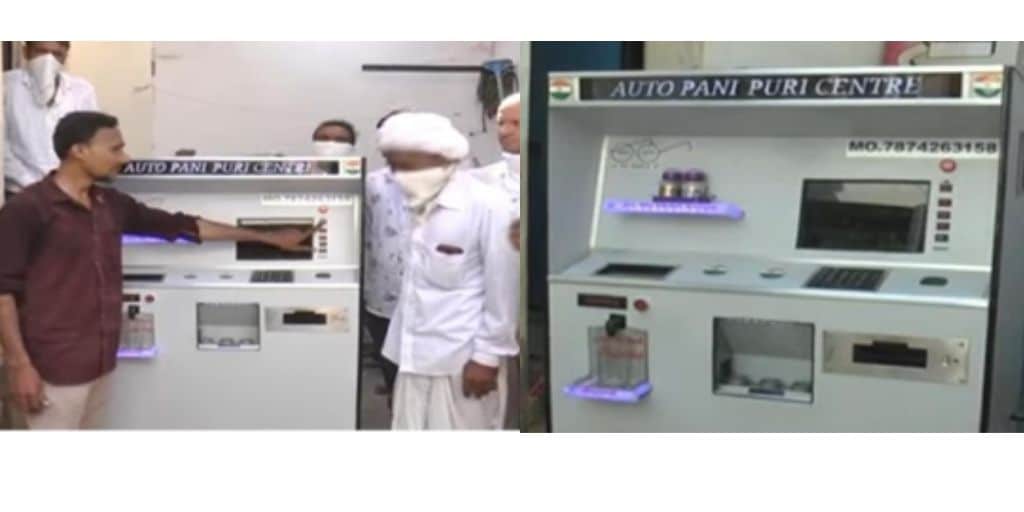 A Gujarati man invented the vending machine of PaniPuri